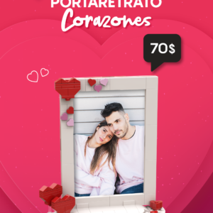 portaretrato de corazones